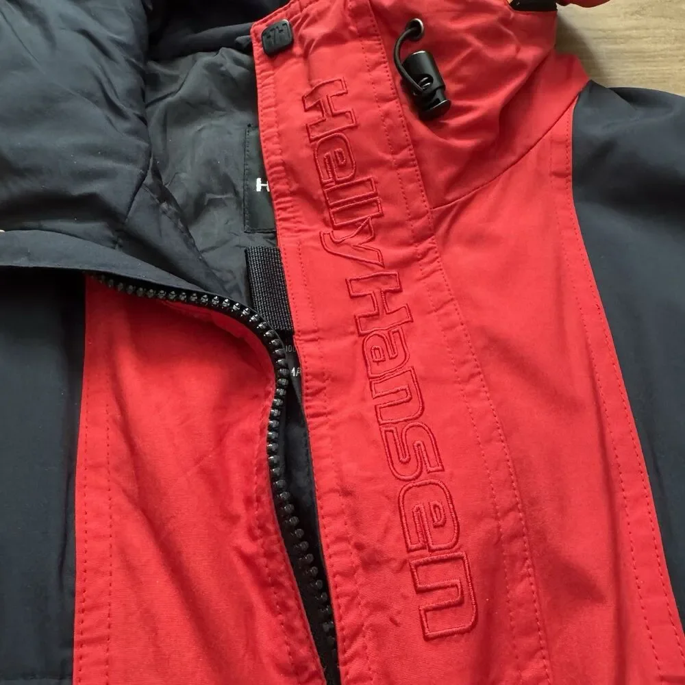 Vintage 90s Helly Hansen HH Helly-Tech Ski Parka Jacket Red Fits M/L Thinsulate